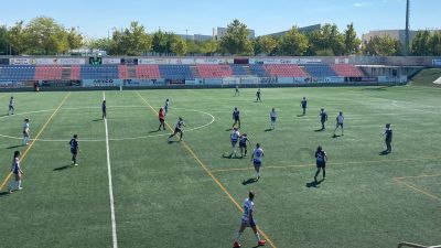 Una imagen del encuentro disputado este domingo en el Enrique Porta. Foto: Zaragoza CFF