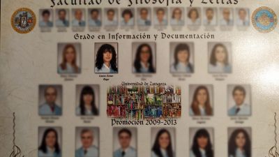 Imagen de la orla de la promoción de Laura Aznar. / L. A.