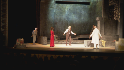 Escena de 'El sueño de la razón de Goya' en el Teatro Principal.