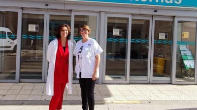 Las galardonadas Mª José Buisán Giral y Miren Arantzazu Garcia Colinas por el Ministerio de Sanidad.
