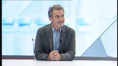 Francisco Javier Falo durante la entrevista en 'Buenos Días' de Aragón TV.