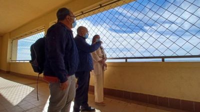 La consejera de Sanidad, Sira Repollés, visitando las obras del Royo Villanova./ Gobierno de Aragón