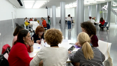 Sesiones de trabajo en la Feria de Teatro y Danza de Huesca.