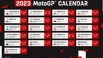 Calendario de Moto GP.