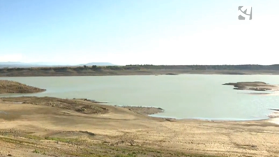 Imagen reciente del embalse de Laverné (Zaragoza), que se abastece de Yesa. | CARTV