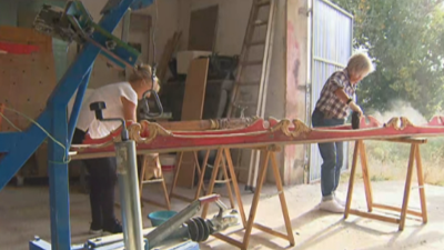 Desde Iberflumen ya están trabajando en la reparación de las embarcaciones. / Aragón TV.