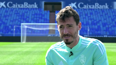 Cristian Álvarez, durante la entrevista sobre su renovación.