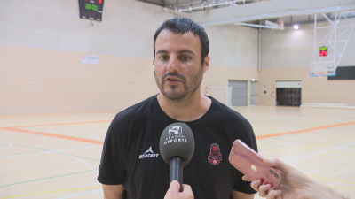 Carlos Cantero, tras el entrenamiento. Foto: Aragón Deporte