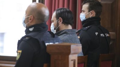 El ahora condenado durante el juicio celebrado en la Audiencia de Teruel.
