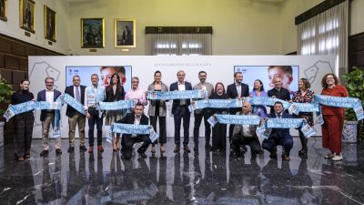 Imagen de la presentación en el Ayuntamiento de Zaragoza.