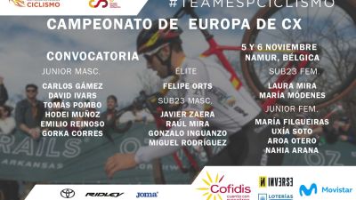 Convocatoria de la Selección Española de Ciclismo.