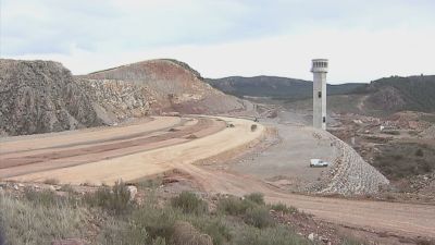 Imagen del embalse de Mularroya, en Zaragoza.
