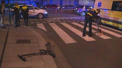 La Policía Local trabajando en el lugar del suceso./ Aragón TV.