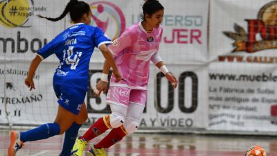 Imagen de un partido reciente del Sala Zaragoza.
