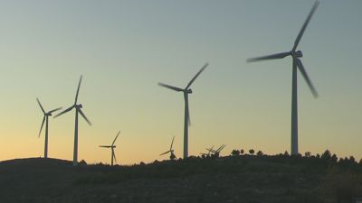 Imagen de aerogeneradores.