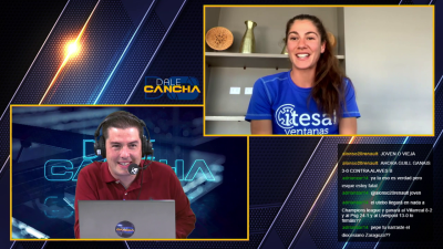 Marta Pintanel, durante su participación este lunes en Dale Cancha.