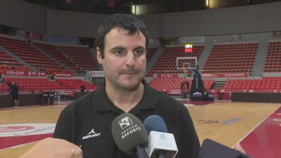 Carlos Cantero, tras el entrenamiento. Foto: Aragón Deporte