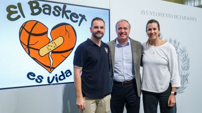 Alberto Béjar, Jorge Azcón y Cristina García en la presentación del evento. / Daniel Marcos