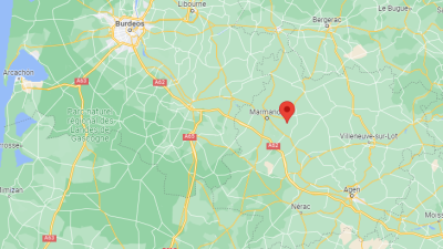El cuerpo de la menor fue hallado en una casa abandonada de Birac-sur-Trec. / Google Maps.