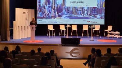 La consejera de Economía del Gobierno de Aragón, Marta Gastón, este miércoles. / DGA