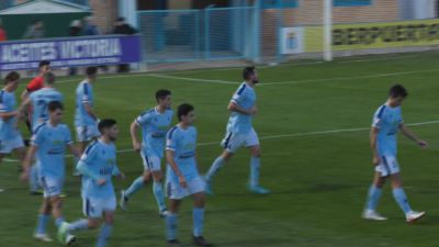 Los jugadores del CD Brea celebran su gol. Foto: Aragón Deporte