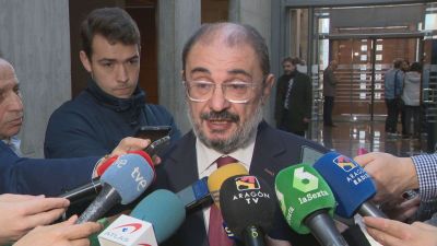 El presidente de Aragón se ha pronunciado este jueves sobre su compañero de gobierno, Arturo Aliaga.