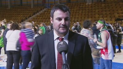 Carlos Cantero ha atendido a Aragón Deporte tras el partido.