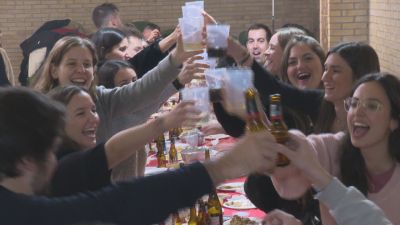 San Esteban de Litera (Huesca) celebró este sábado su particular nochevieja.