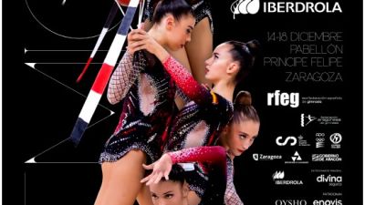 Cartel del Campeonato de España de Conjuntos de Gimnasia Rítmica y la Copa Base Individual.