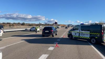 Control de tráfico en la A-23. / Guardia Civil Teruel