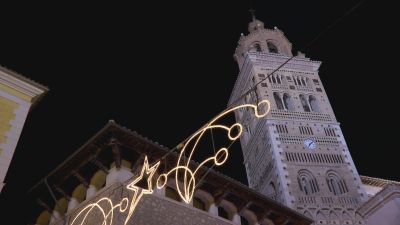 Luces de Navidad en Teruel.