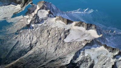 Modelo en 3D del glaciar del Aneto en 2020. / Cultura Científica
