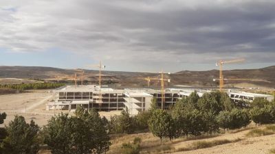 Obras del futuro hospital de Teruel. / Gobierno de Aragón