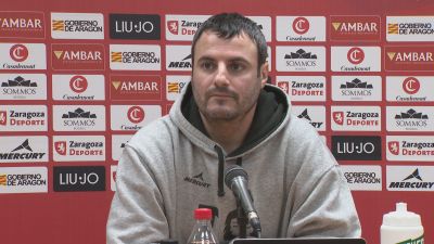 Carlos Cantero en la rueda de prensa. Foto: Aragón Deporte