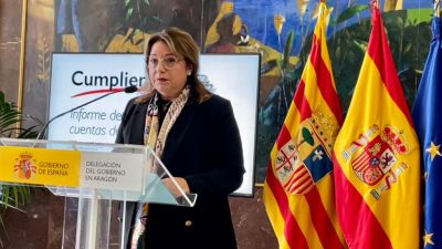 Balance anual de la delegada del Gobierno en Aragón, Rosa Serrano. / Delegación del Gobierno
