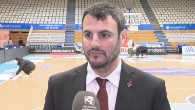 Carlos Cantero, tras el duelo ante el Durán Maquinaria Ensino de este sábado.