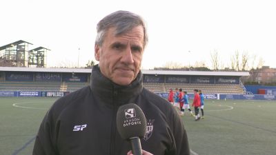 Juan Carlos Beltrán, entrenador del Utebo FC.