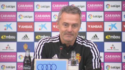 Fran Escribá en rueda de prensa previa a la Ponferradina