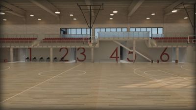 Recreación del proyecto del pabellón polideportivo de La Fuenfresca de Teruel./ Gobierno de Aragón.