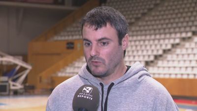 Carlos Cantero tras el partido contra el Spar Girona