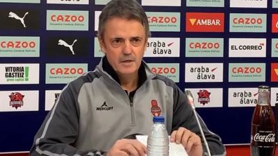 Porfirio Fisac, durante su comparecencia este domingo en Vitoria.