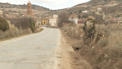 Travesía de Navarrete del Río, uno de los tramos a reformar.