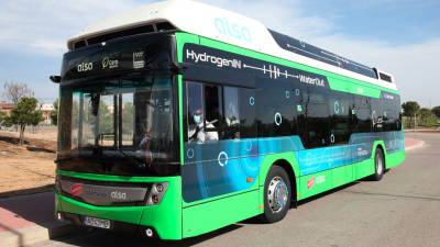 Imagen de un autobús de hidrógeno. / Ayuntamiento de Zaragoza