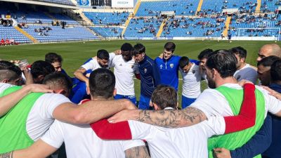 La plantilla del CD Teruel. Foto: twitter Teruel