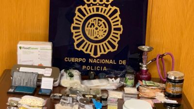 Imagen de los objetos que había decomisado la policía. | Policía Nacional