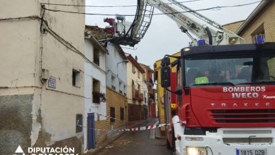 Actuación de los bomberos. / DPZ.