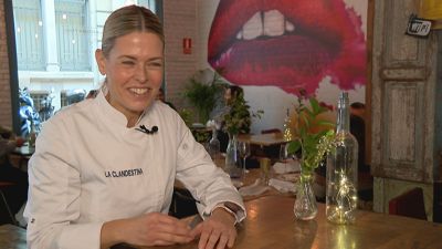 Susana Casanova, cocinera y empresaria en La Clandestina, de Zaragoza.