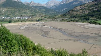 El pantano de Lanuza, que recoge las aguas del río Gállego, es un claro ejemplo de las dinámicas sedimentarias en cuencas de cabecera. / IPE