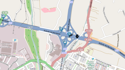 Lugar del accidente. / DGT. OpenStreetMap