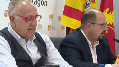Clemente Sánchez-Garnica y Alberto Izquierdo este viernes en la ejecutiva del PAR.